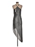 BCBGeneration Metallic Silver Cocktail Dress Size M - photo 2