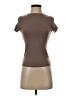 Garage Brown Short Sleeve Turtleneck Size S - photo 1