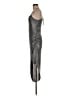 BCBGeneration Metallic Silver Cocktail Dress Size M - photo 5