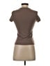 Garage Brown Short Sleeve Turtleneck Size S - photo 2
