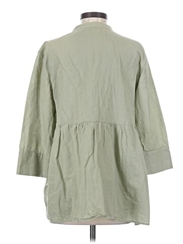 Zara 3/4 Sleeve Button-Down Shirt (view 2)