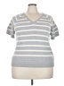 Lane Bryant Gray Short Sleeve Top Size 22 - 24 Plus - photo 1
