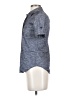 Theory Gray Short Sleeve Button-Down Shirt Size P (petite) - photo 5