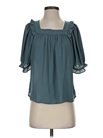 Ann Taylor LOFT Outlet Short Sleeve Blouse (view 1)