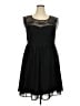 Torrid 100% Polyester Solid Black Cocktail Dress Size 18 Plus - photo 1