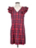 Draper James Plaid Red Casual Dress Size 4 - photo 1