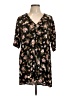 Saltwater LUXE 100% Rayon Floral Black Short Sleeve Blouse Size L - photo 1