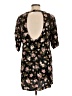 Saltwater LUXE 100% Rayon Floral Black Short Sleeve Blouse Size L - photo 2