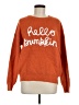 Main Strip 100% Acrylic Graphic Orange Pullover Sweater Size M - photo 1