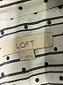 Ann Taylor LOFT 100% Polyester Stripes Silver 3/4 Sleeve Blouse Size L - photo 7