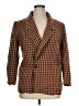 Giorgio Sant'Angelo 100% Wool Houndstooth Brown Wool Blazer Size 14 - photo 1