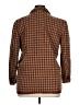 Giorgio Sant'Angelo 100% Wool Houndstooth Brown Wool Blazer Size 14 - photo 2