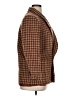 Giorgio Sant'Angelo 100% Wool Houndstooth Brown Wool Blazer Size 14 - photo 4