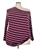 White Birch Burgundy 3/4 Sleeve Top Size 3X - photo 1