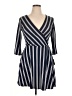 Iz Byer Stripes Blue Casual Dress Size XL - photo 1