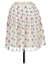 Esley 100% Polyester Hearts Ivory Casual Skirt Size M - photo 1