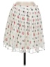 Esley 100% Polyester Hearts Ivory Casual Skirt Size M - photo 2