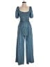 Unbranded 100% Polyester Paisley Blue Jumpsuit Size M - photo 1