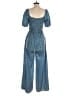 Unbranded 100% Polyester Paisley Blue Jumpsuit Size M - photo 2