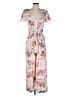 Unbranded 100% Rayon Floral Pink Jumpsuit Size M - photo 1