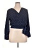 OLM Polka Dots Blue 3/4 Sleeve Blouse Size XL - photo 1