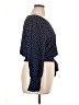 OLM Polka Dots Blue 3/4 Sleeve Blouse Size XL - photo 4