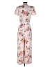 Unbranded 100% Rayon Floral Pink Jumpsuit Size M - photo 2