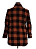 Unbranded 100% Polyester Plaid Brown 3/4 Sleeve Blouse Size XL - photo 2