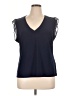 DKNY Blue Sleeveless Blouse Size XL - photo 1