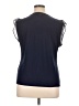 DKNY Blue Sleeveless Blouse Size XL - photo 2