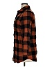 Unbranded 100% Polyester Plaid Brown 3/4 Sleeve Blouse Size XL - photo 5