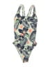 Roxy Print Green One Piece Swimsuit Size 14 - photo 1