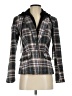 Central Park West 100% Polyester Plaid Gray Blazer Size XS - photo 1