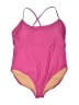 J.Crew Color Block Pink One Piece Swimsuit Size 2X - photo 1