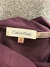 Calvin Klein 100% Polyester Solid Burgundy Long Sleeve Blouse Size XL - photo 7