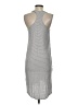 Gap 100% Rayon Stripes Gray Casual Dress Size S - photo 2