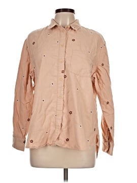 Madewell Daisy Embroidered Flannel Classic Ex-Boyfriend Shirt (view 1)