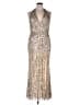Mac Duggal 100% Polyester Silver Cocktail Dress Size 14 - photo 1