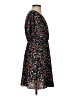 Aqua Floral Black Casual Dress Size S - photo 4