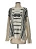 CAbi Print Ivory Pullover Sweater Size S - photo 1