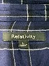 Relativity 100% Rayon Plaid Blue 3/4 Sleeve Blouse Size L - photo 6