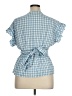 Max Studio Blue Short Sleeve Blouse Size XL - photo 2