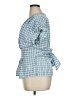 Max Studio Blue Short Sleeve Blouse Size XL - photo 5