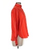 Evan Picone Stripes Orange Red Long Sleeve Blouse Size 8 - photo 4