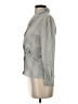 Petite Sophisticate 100% Polyester Houndstooth Gray Long Sleeve Blouse Size 2 Petite - photo 5