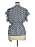 Max Studio 100% Polyester Blue Short Sleeve Blouse Size XL - photo 2