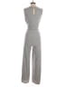 Pink Lily Solid Gray Jumpsuit Size M - photo 2