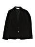 H&M 100% Polyester Solid Black Blazer Size 8 - photo 1