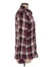 Gap 100% Rayon Plaid Purple Long Sleeve Button-Down Shirt Size M - photo 4