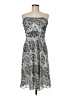 Venus 100% Polyester Paisley Gray Cocktail Dress Size 8 - photo 1